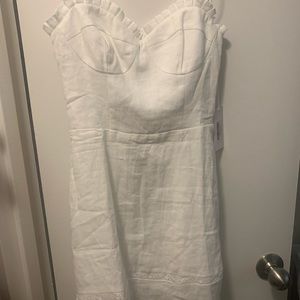 Reformation white Andie Linen Dress size 2